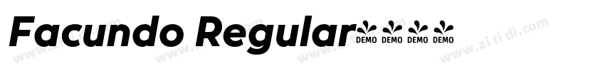 Facundo Regular字体转换